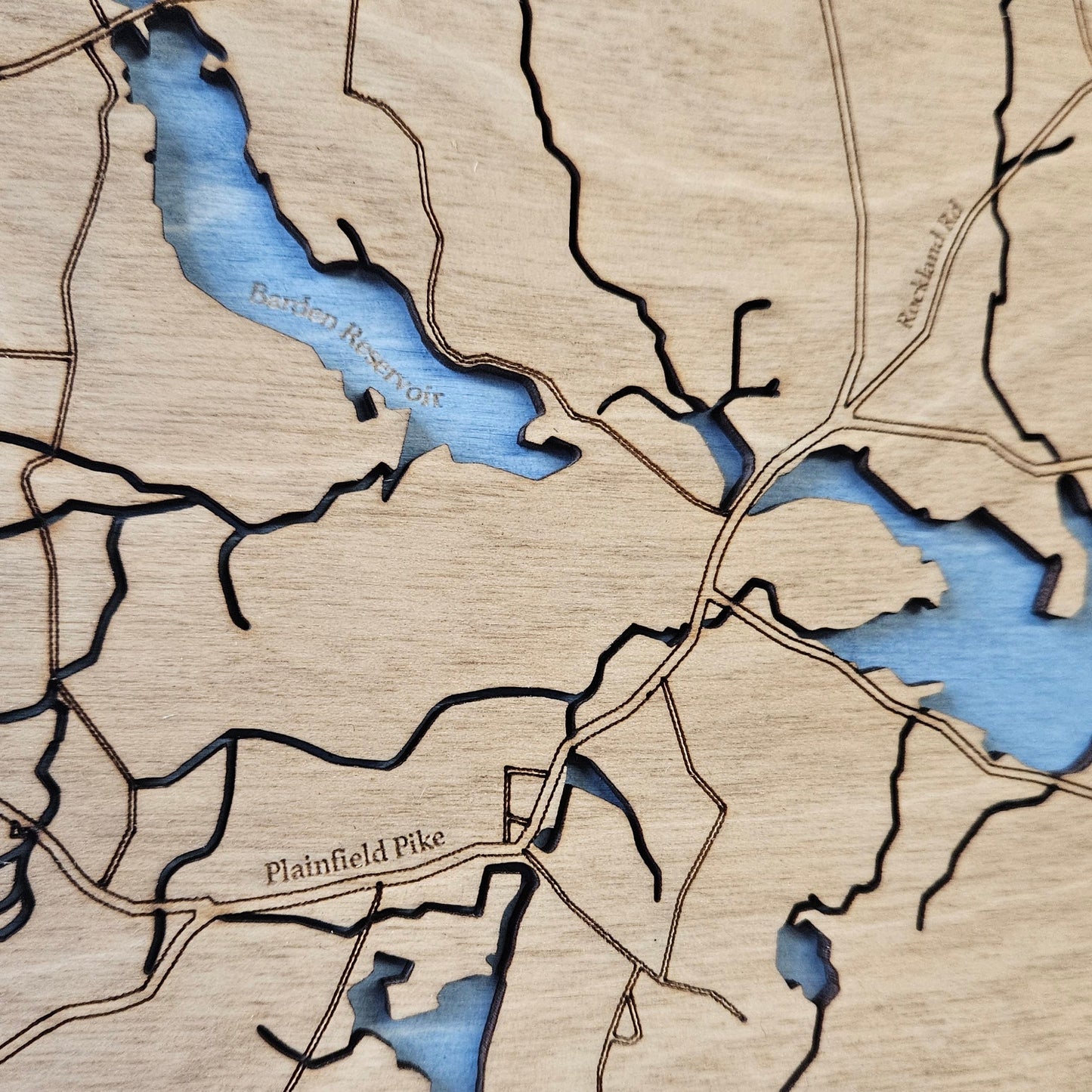 Scituate Reservoir | Wooden Chart