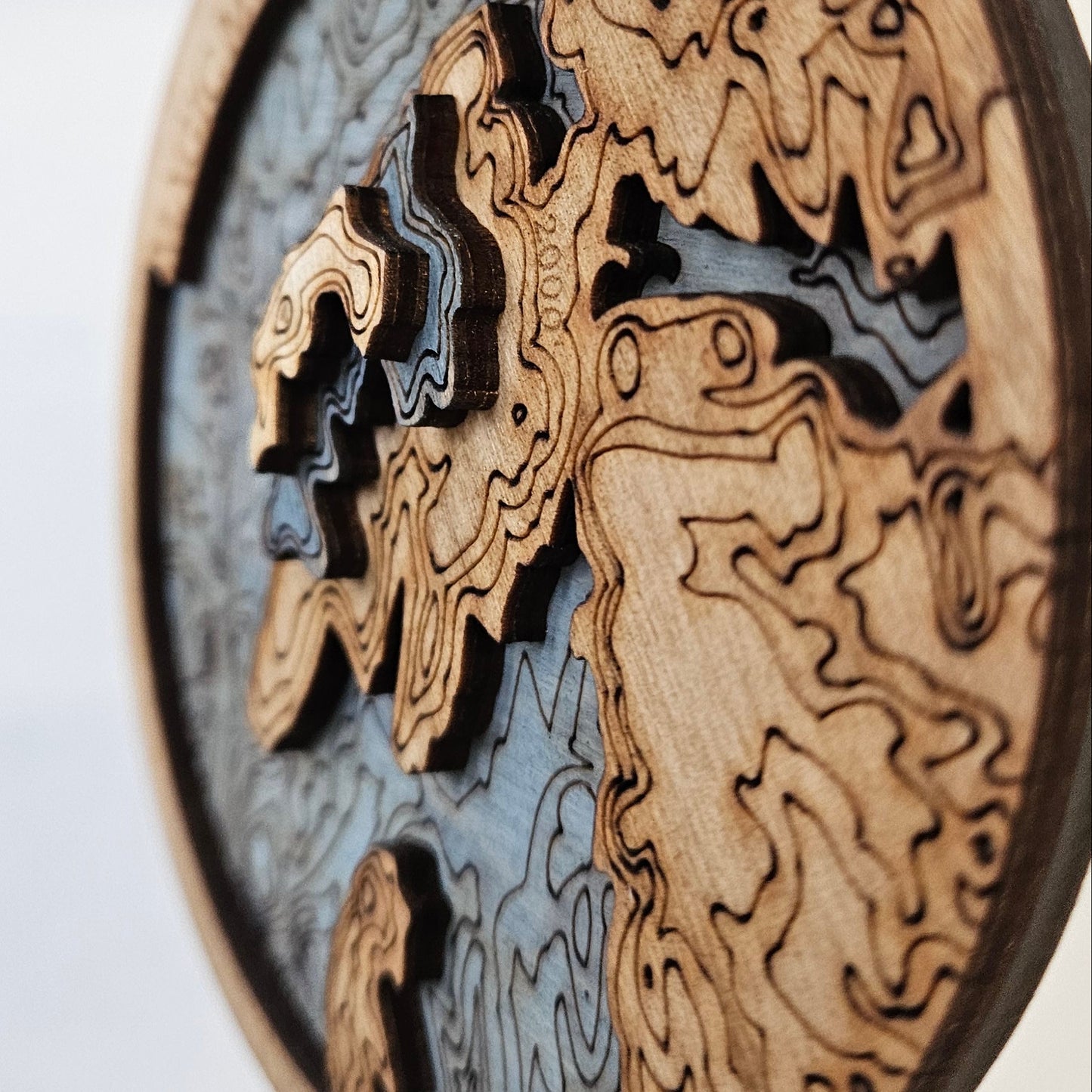 Magic Mountain, VT | 3d Wooden Topgraphy Ornament