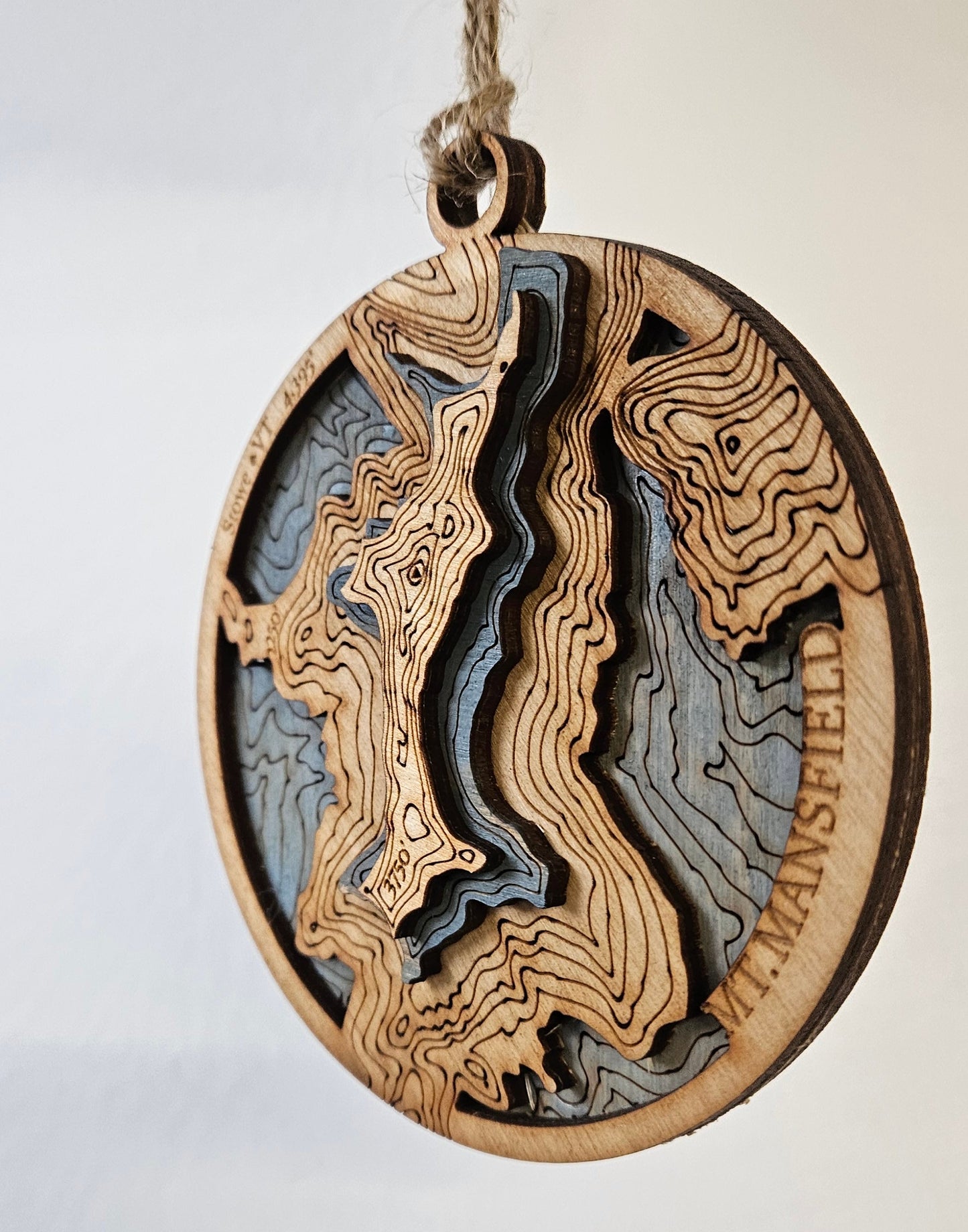 MT. Mainsfield | 3d Wooden Topgraphy Ornament