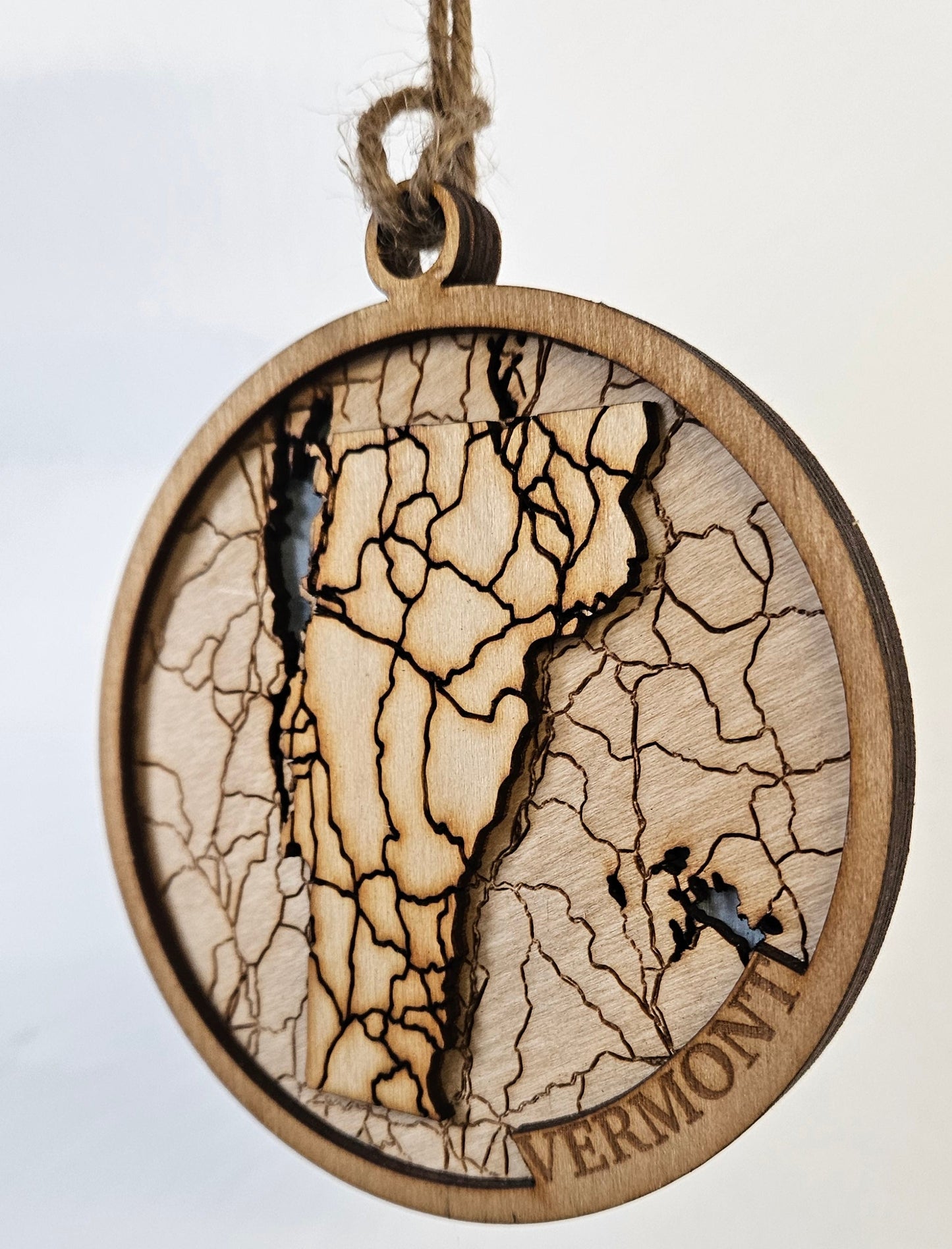 Vermont | 3d Wooden Ornament