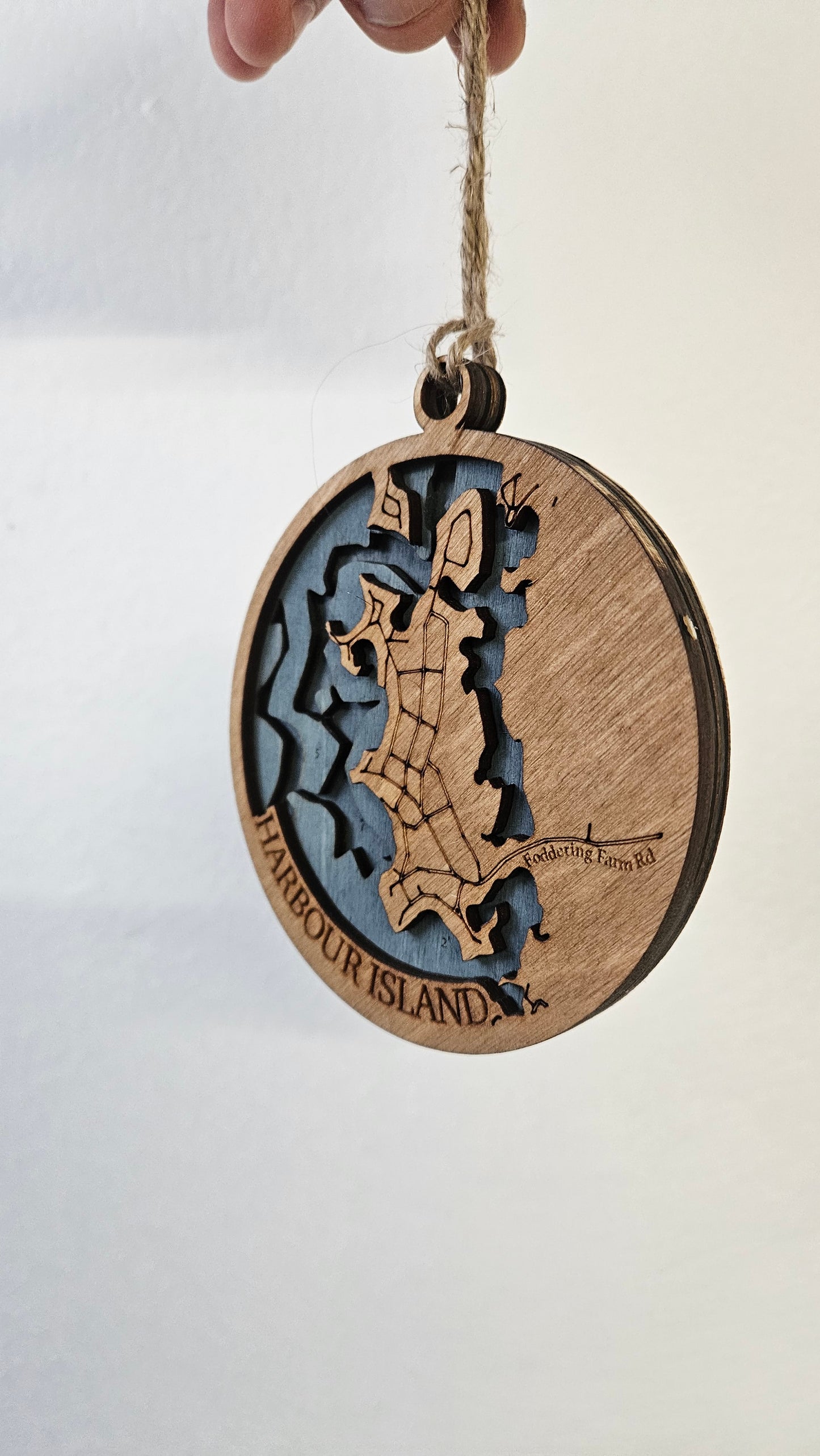 Harbour Island, Narragansett | 3D Wooden Ornament