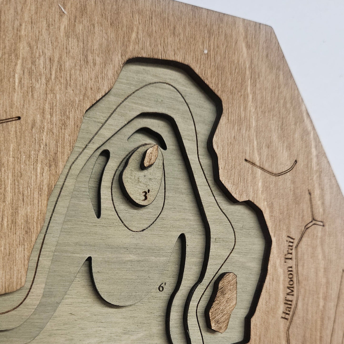 Indian Lake, South Kingstown | 3D Wooden Hexagon