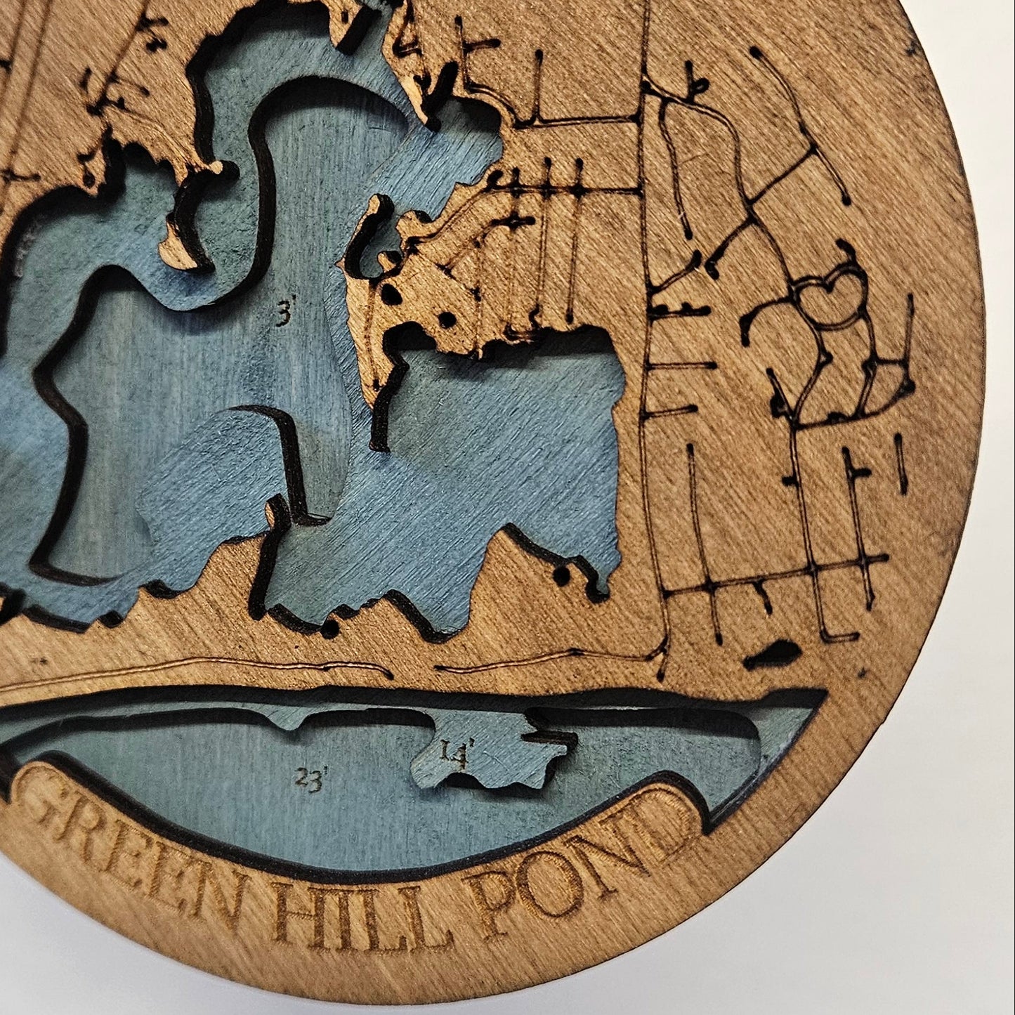 Green Hill Pond, Rhode Island | 3d Ornament