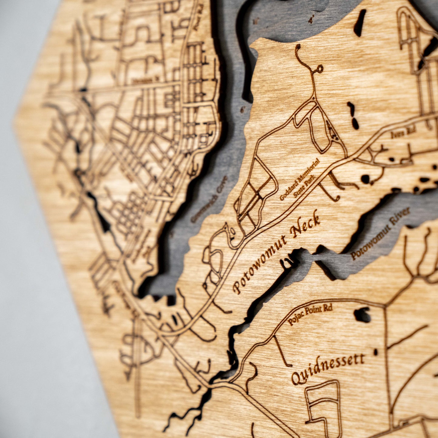 Potowomut, Warwick| Greenwich Bay, Rhode Island | 3d Hexagon