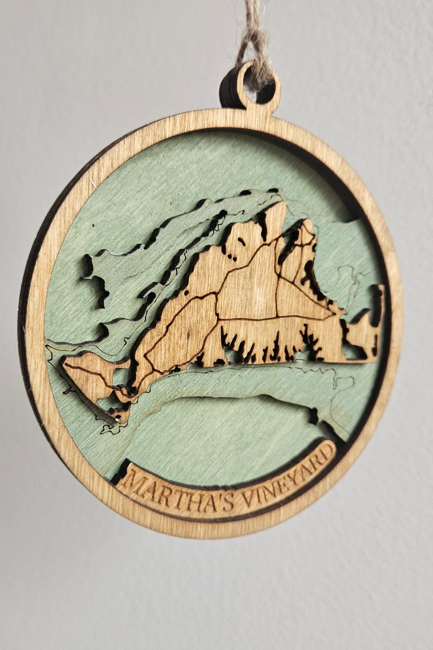 Martha's Vineyard, Massachusetts | bathymetric Ornament