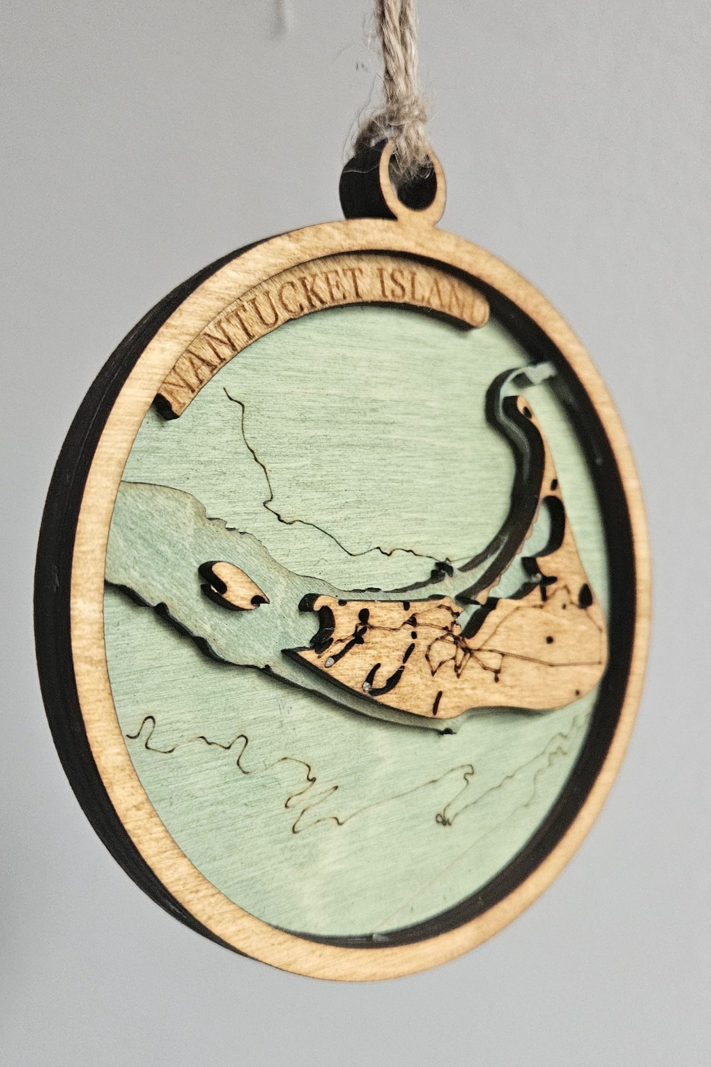 Nantucket Island, Massachusetts | bathymetric Ornament