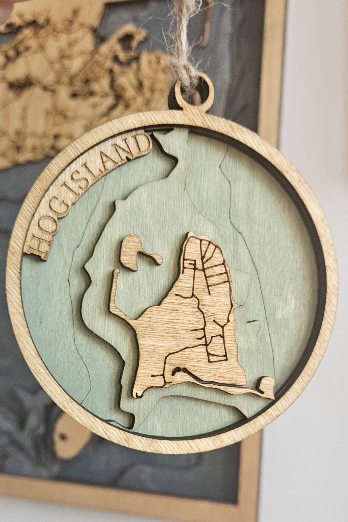 Hog Island, Rhode Island | Wooden Ornament