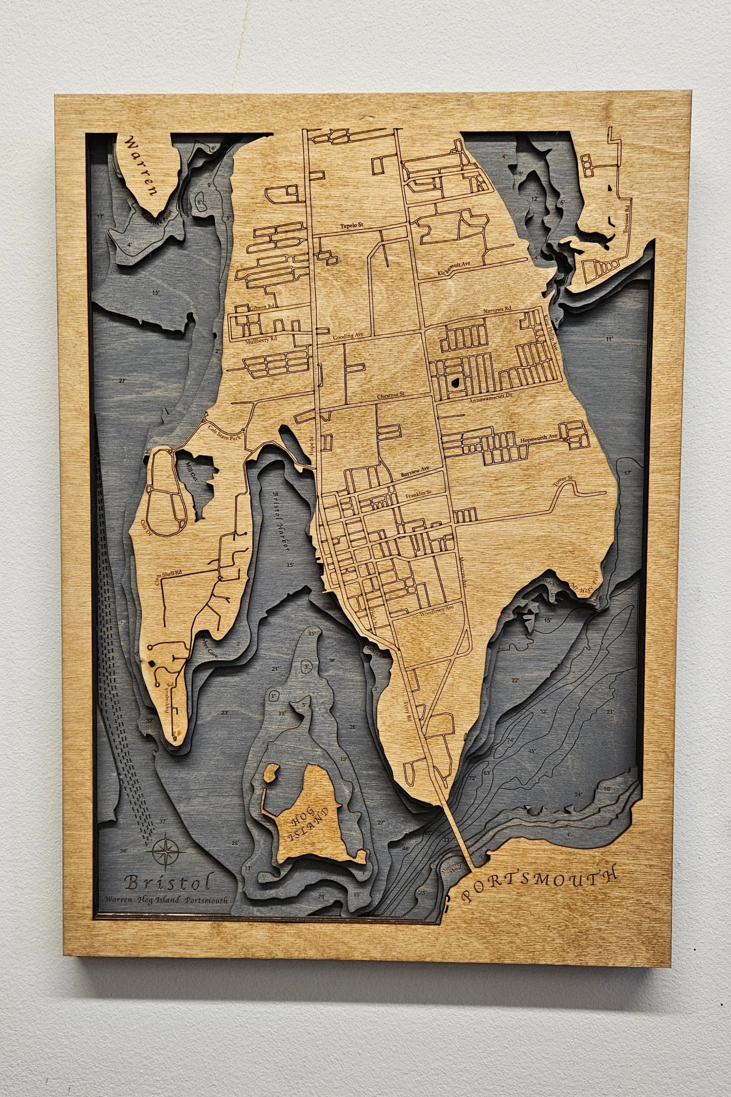 Bristol, Rhode Island | Wood Chart