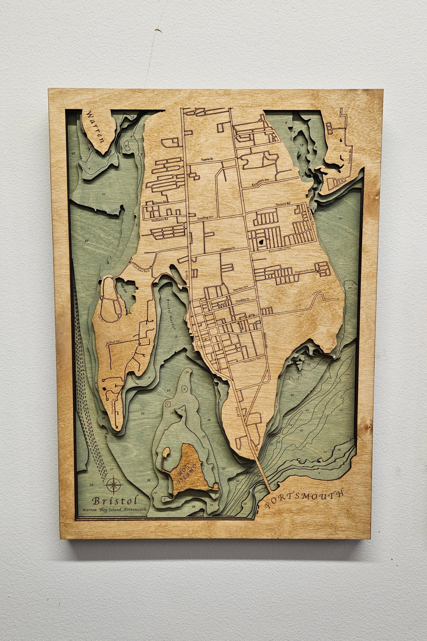 Bristol, Rhode Island | Wood Chart