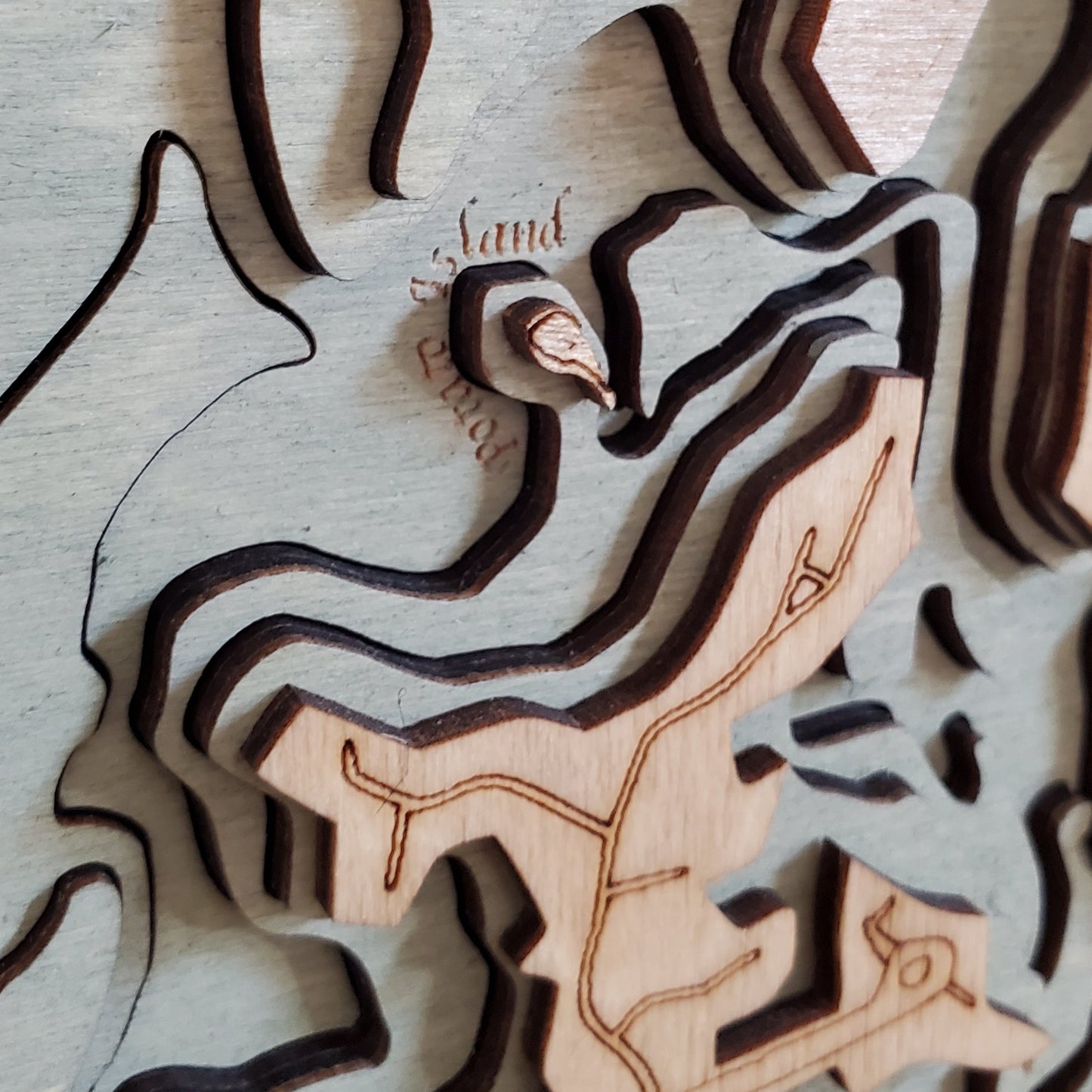 Point Judith Harbor, Narrgansett | 3D Wooden Chart