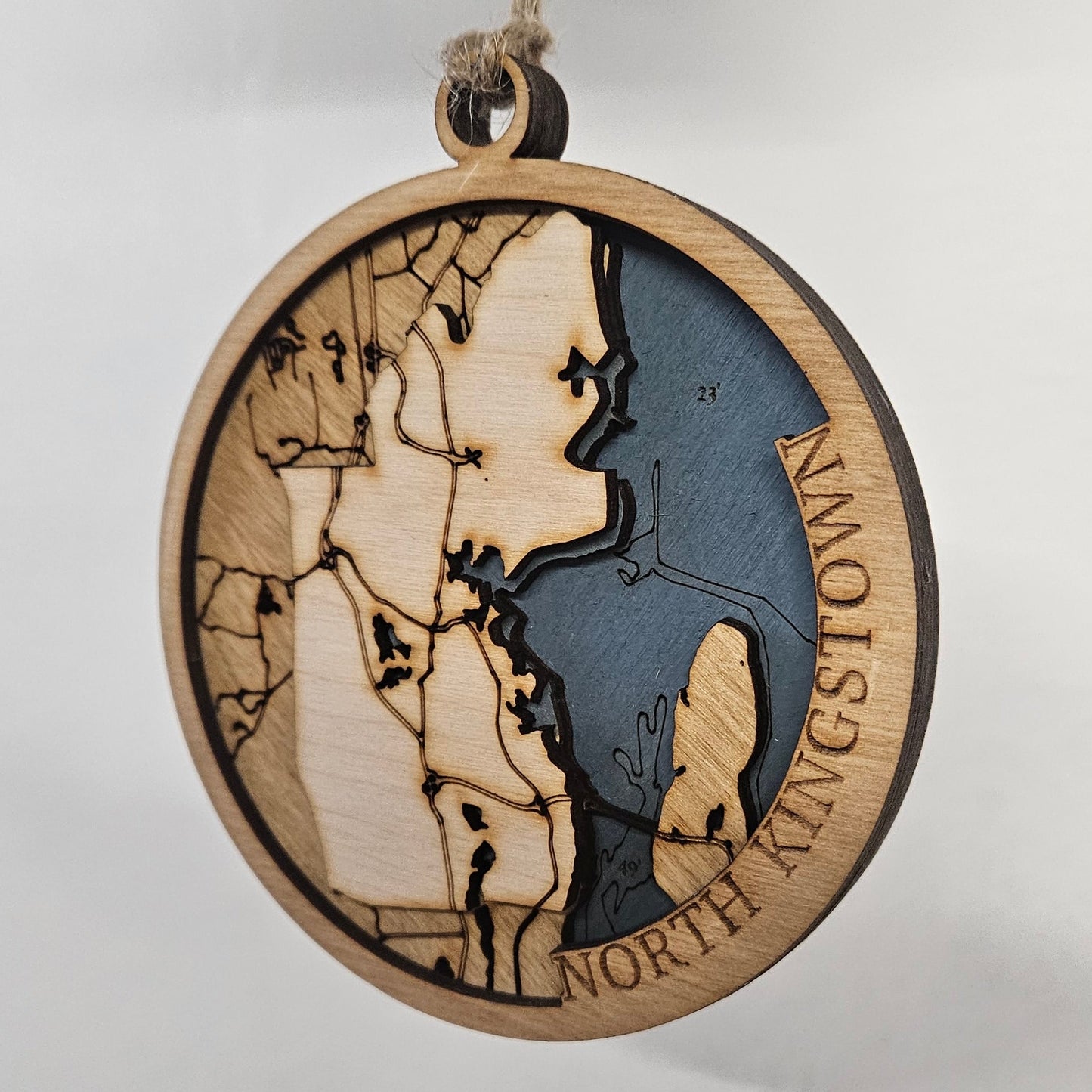 North Kingstown, Rhode Island | 3D Wooden Ornament