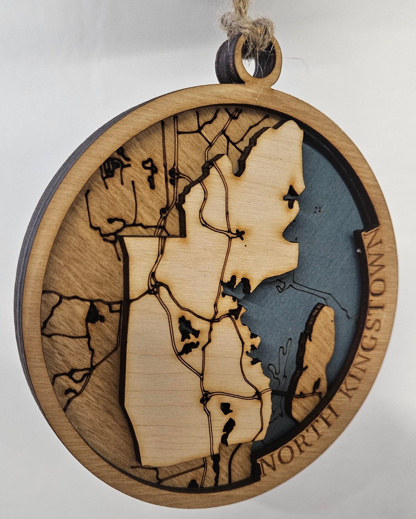 North Kingstown, Rhode Island | 3D Wooden Ornament