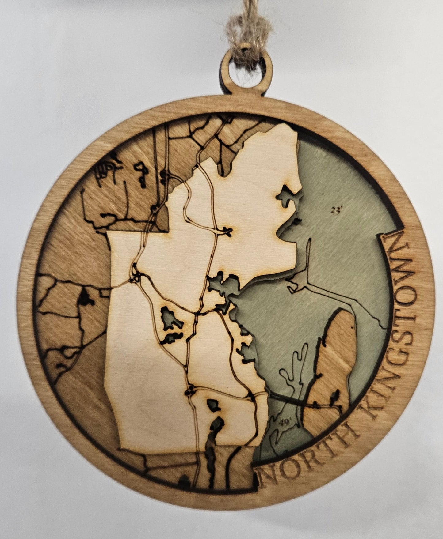 North Kingstown, Rhode Island | 3D Wooden Ornament