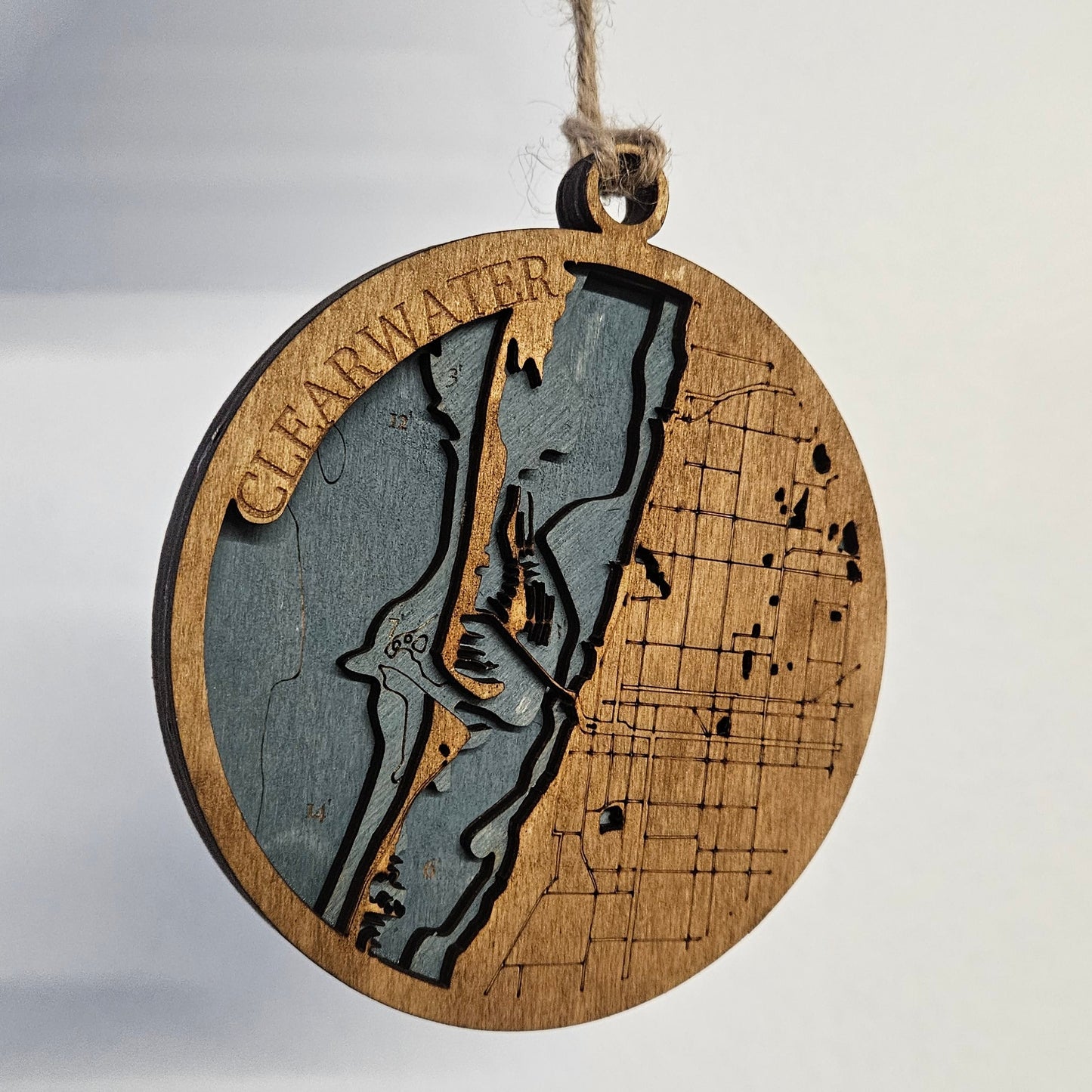Clearwater, Florida | 3d Wooden Ornament