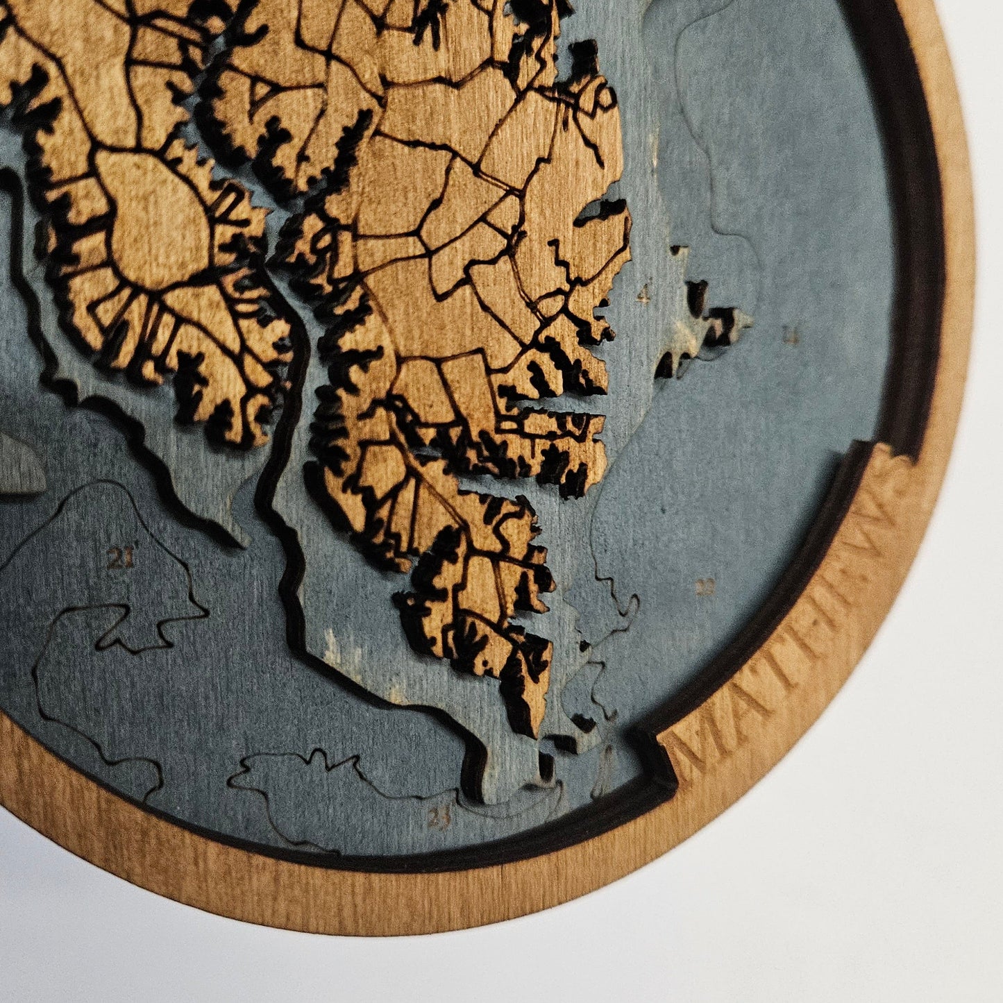 Mathews, VA  | 3D Wooden Ornament