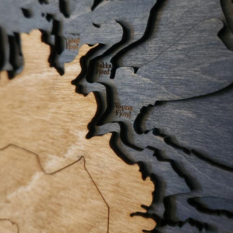 Iceland | 3d Wooden Chart