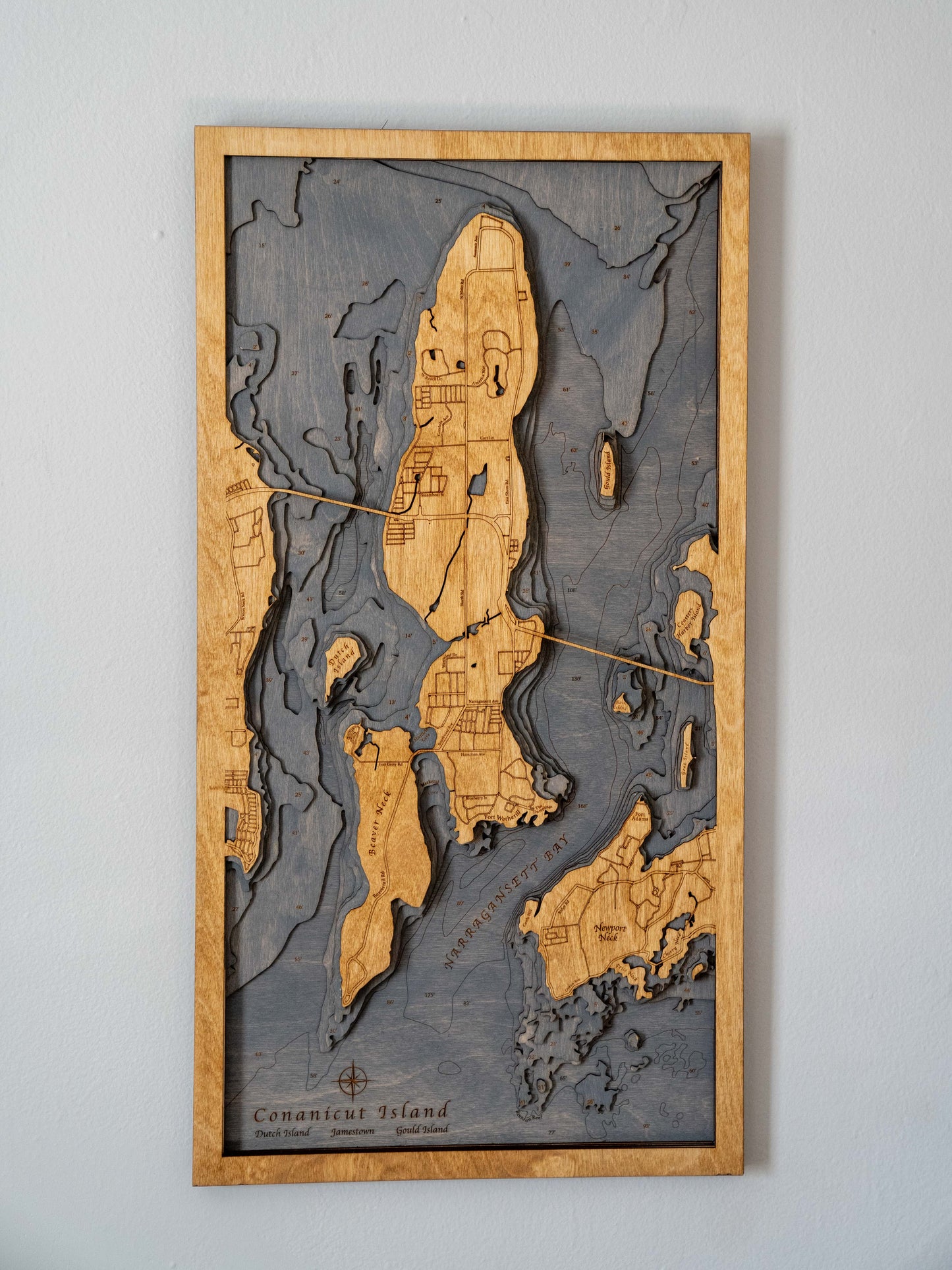 Jamestown, Rhode Island - Wood Chart