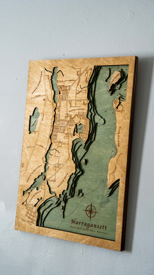 Narragansett, Rhode Island | Wood Chart