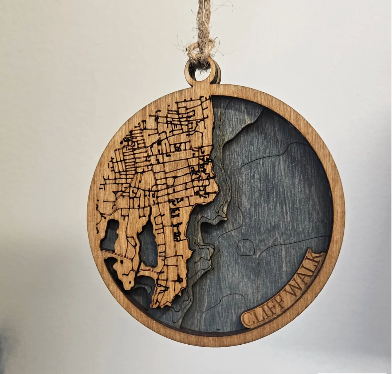 Cliff Walk Newport, Rhode Island | 3d Ornament