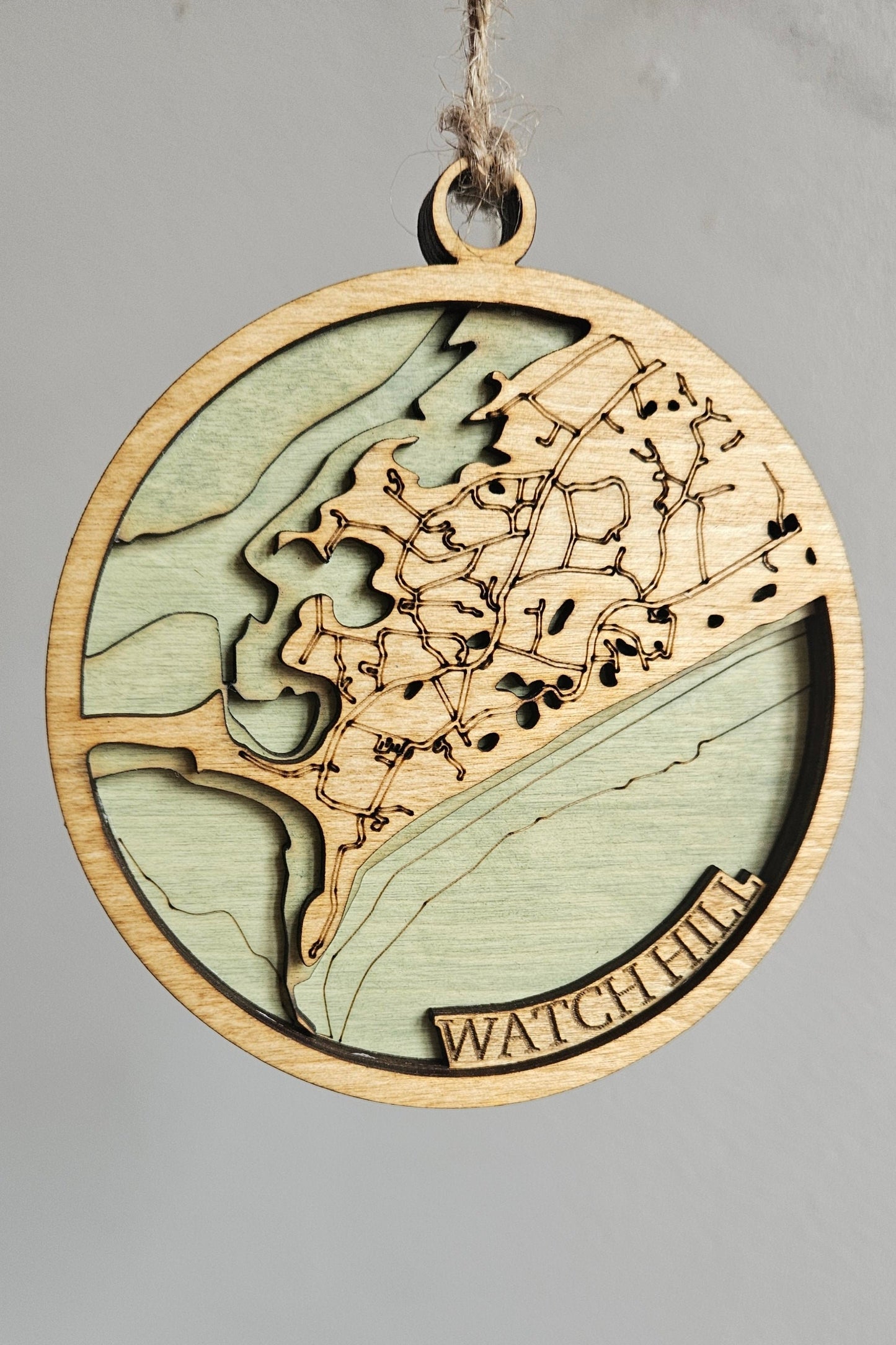 Watch Hill, Westerly | 3d Bathymetric Ornament